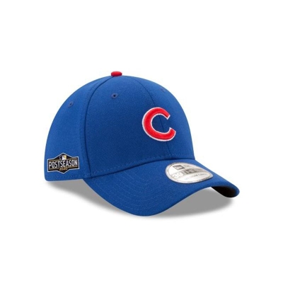 Chicago Cubs Gorra | New Era MLB Postseason Side Patch 39thirty Stretch Fit Cap Mexico - Azules